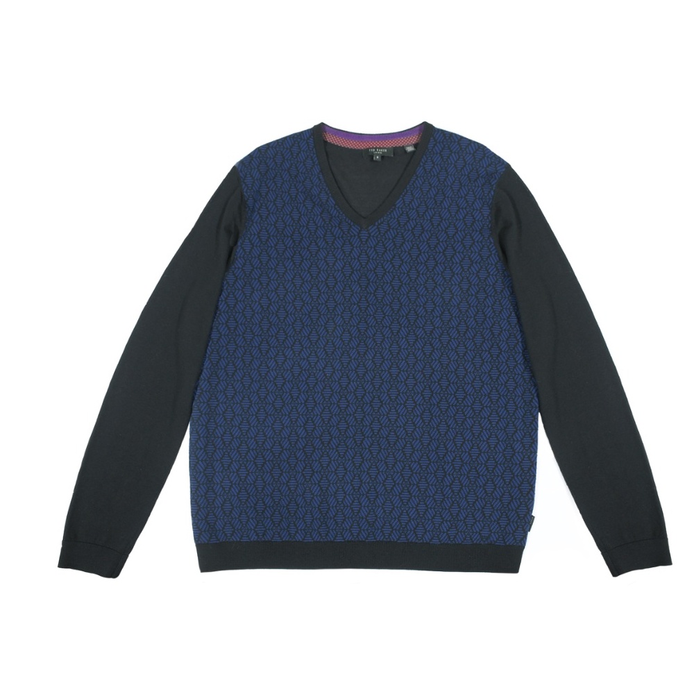 TED BAKER Merino Wool V-Neck Sweater
